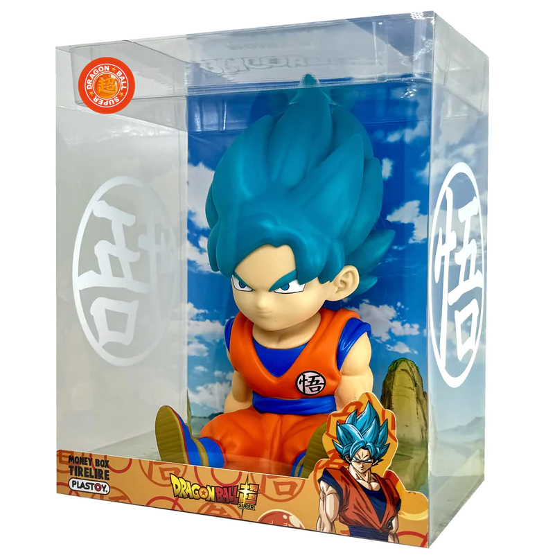 Figura hucha de Son Goku Super Saiyan Blue sentado - 2