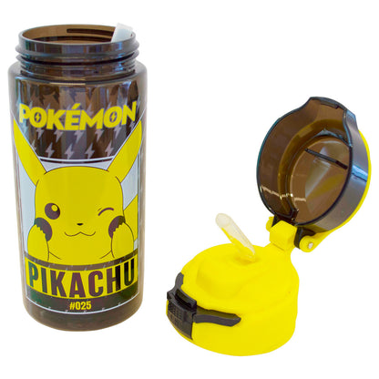 Botella Pokémon de 500 ml con diseño de Pikachu en amarillo y negro - 8
