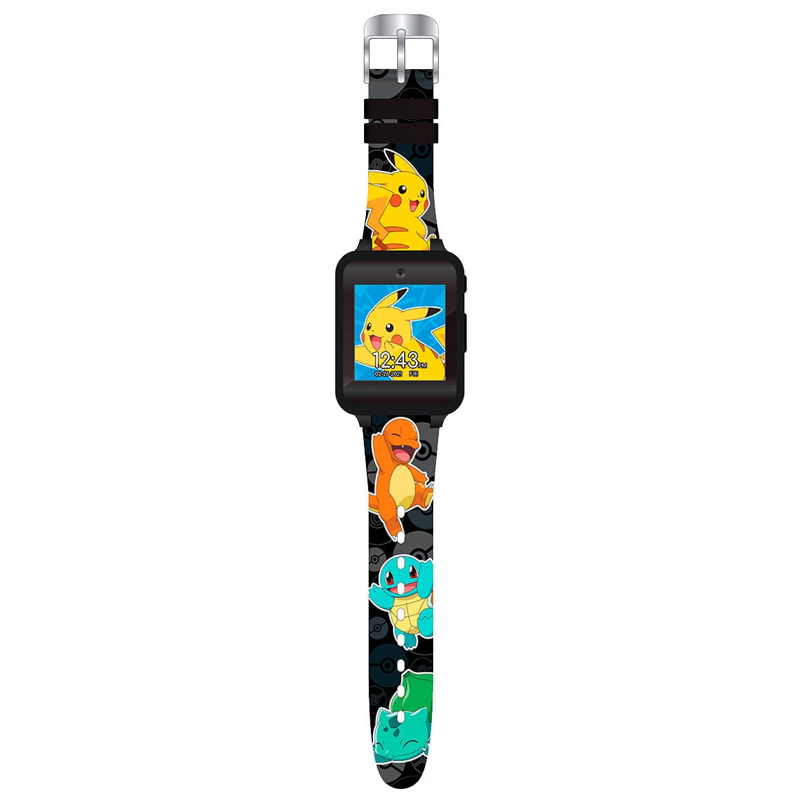 Reloj inteligente infantil Pokémon con correa decorada con Pikachu y otros personajes