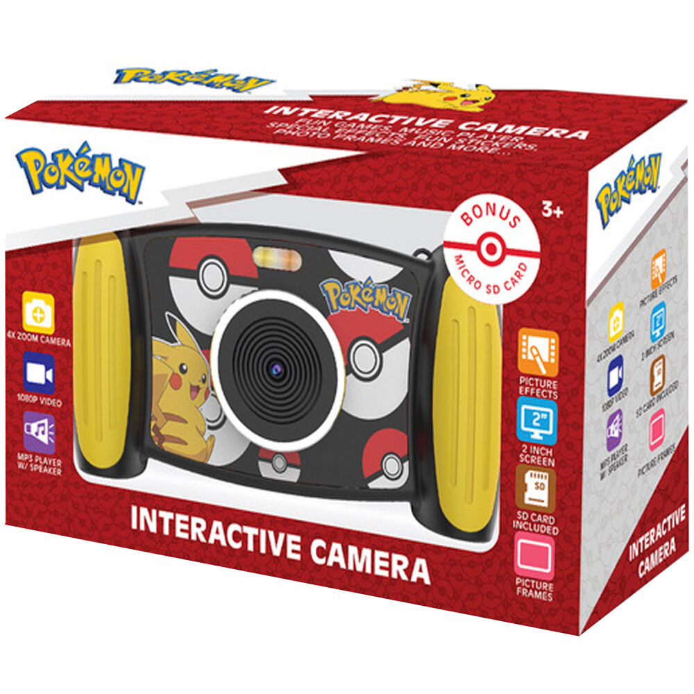 Cámara interactiva infantil Pokémon negra y amarilla - 6
