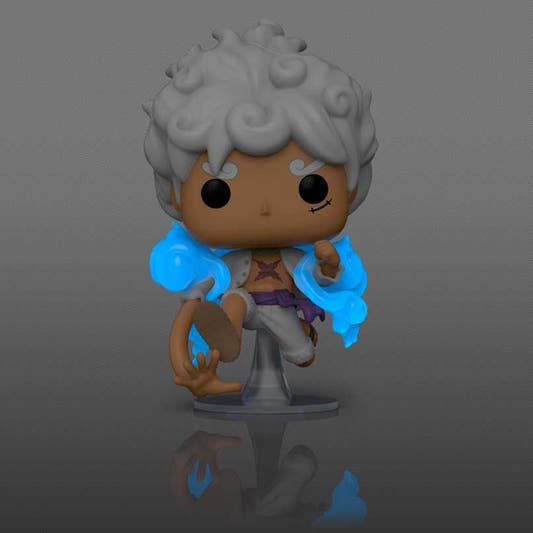 Figura Funko POP! de Luffy Gear Five Chase con efectos azules