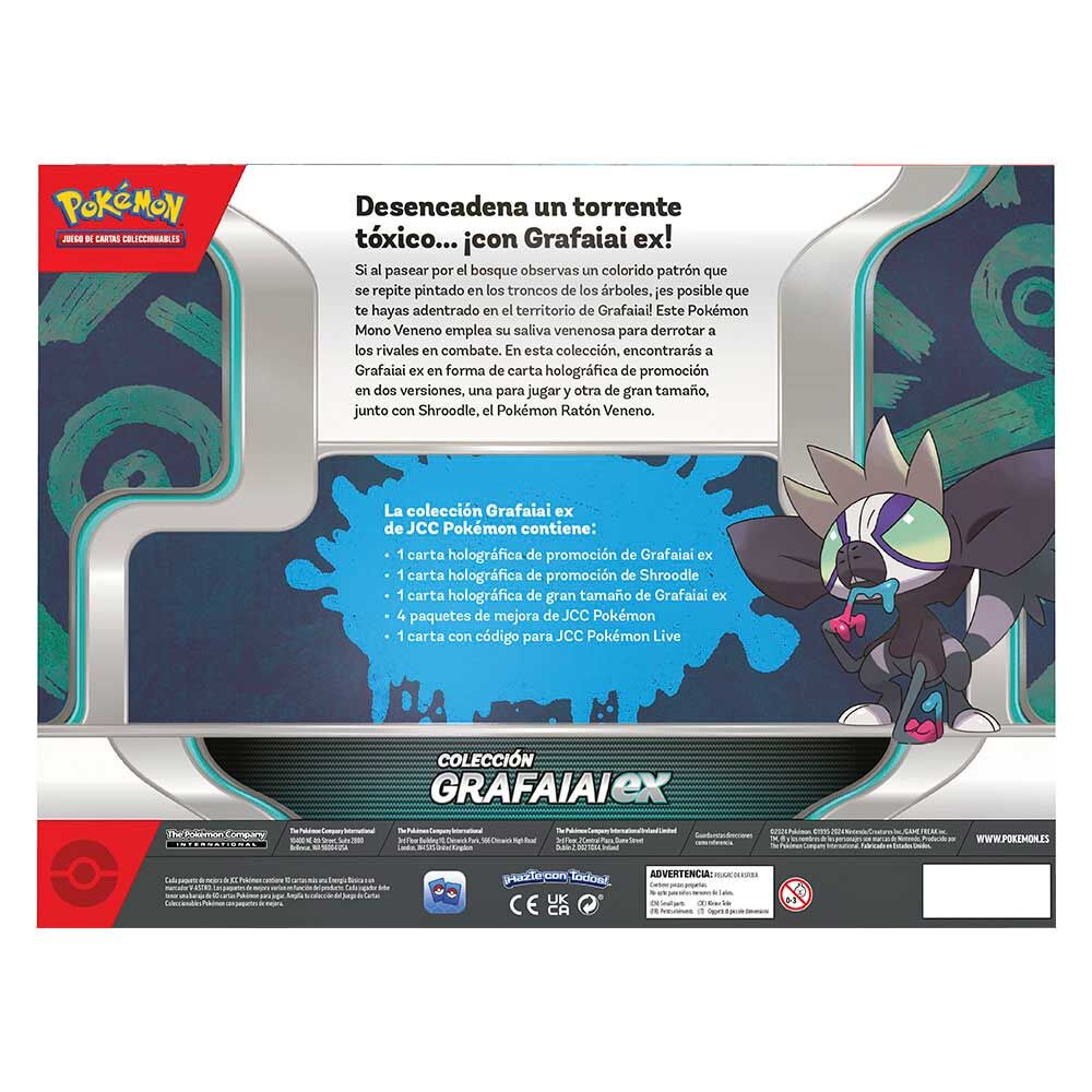 Colección Pokémon TCG Grafaiai ex con sobres y cartas de promoción - 2