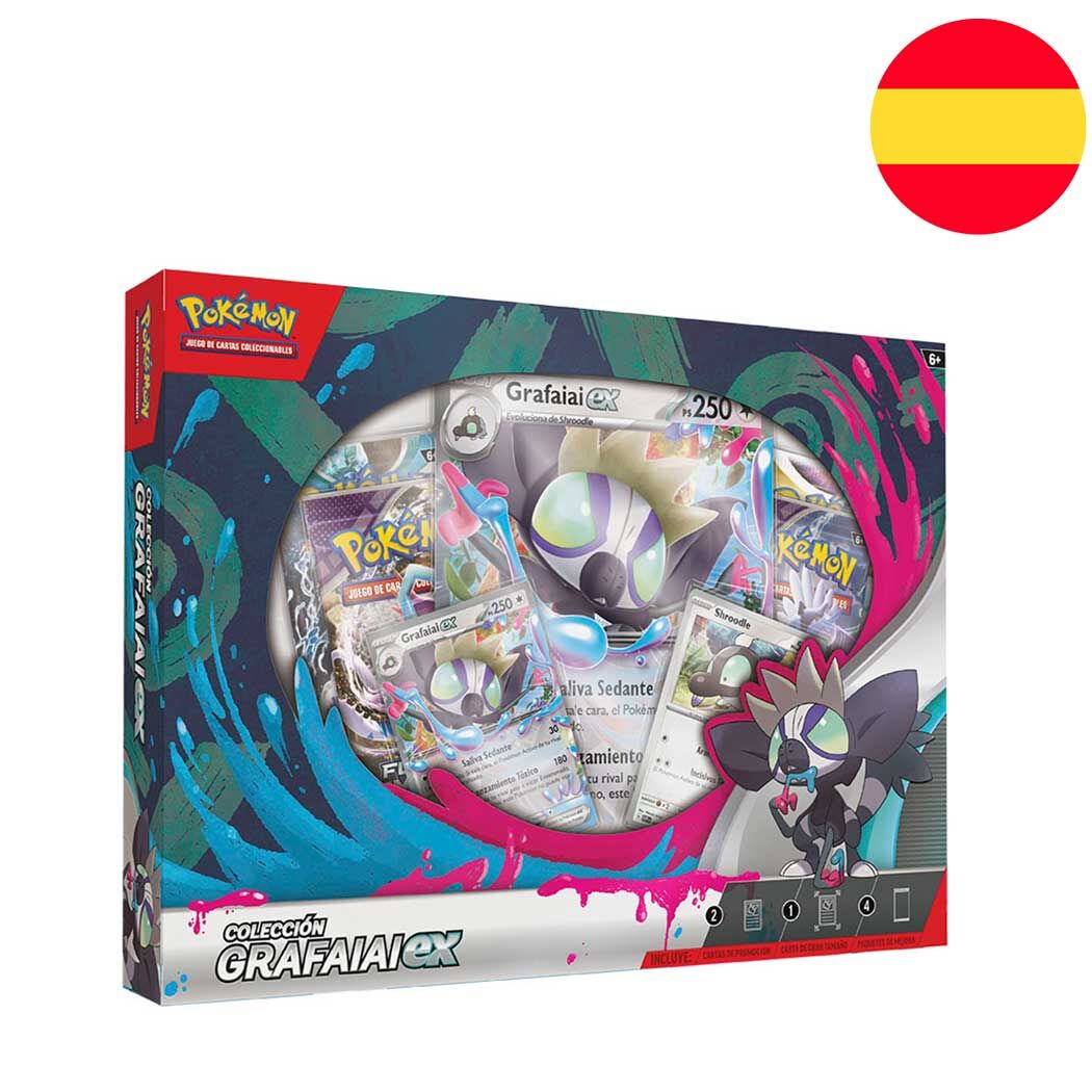 Colección Pokémon TCG Grafaiai ex con sobres y cartas de promoción