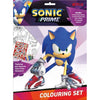 Set para colorear Sonic Prime con láminas, lápices y pegatinas