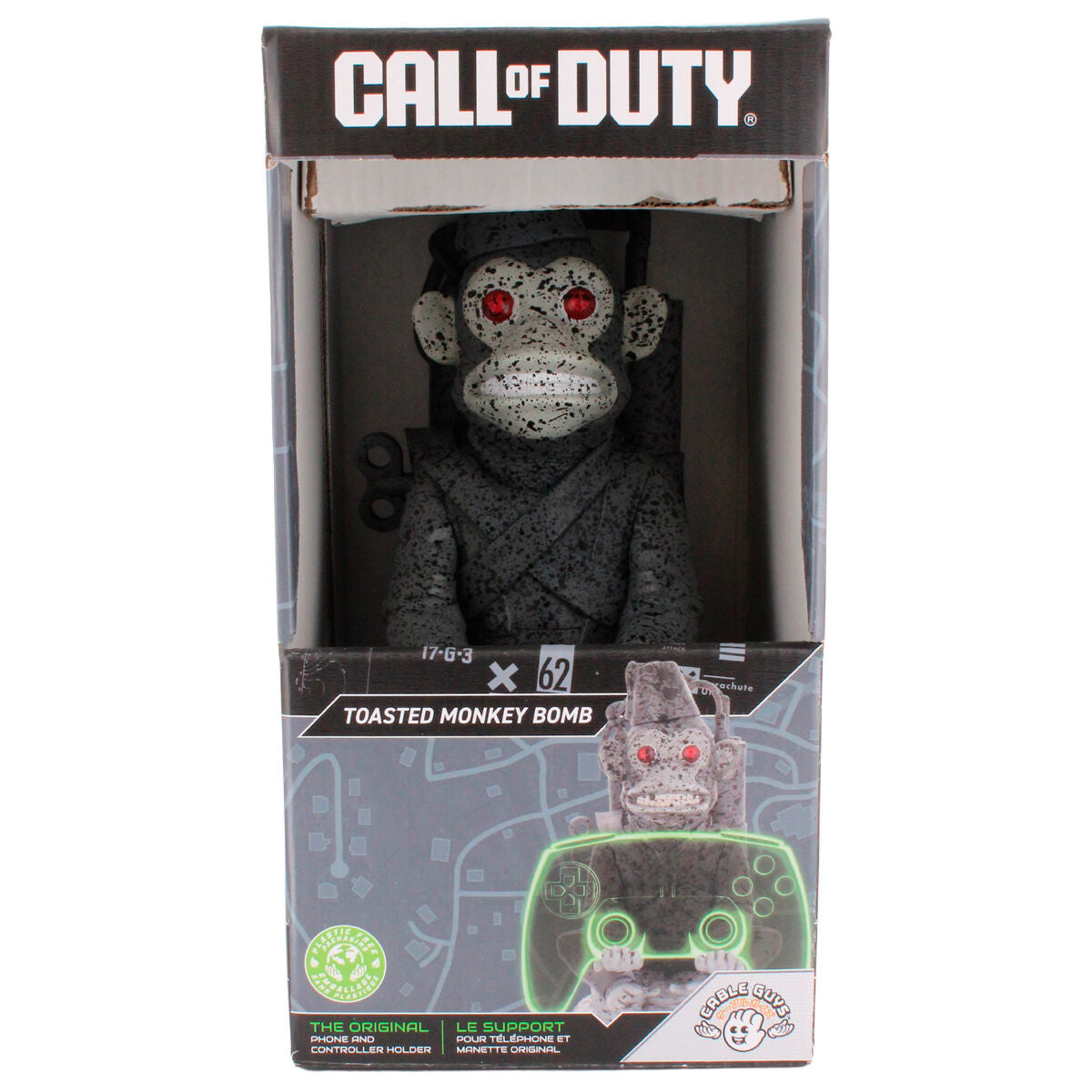 Soporte Cable Guy Toasted Monkey Bomb de Call of Duty con acabado gris moteado - 9