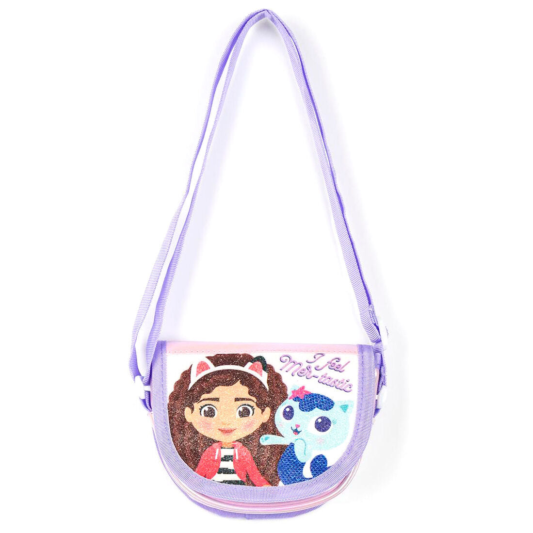 Bolso bandolera lavanda de La Casa de Muñecas de Gabby con ilustración de Gabby - 2