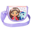 Bolso bandolera lavanda de La Casa de Muñecas de Gabby con ilustración de Gabby