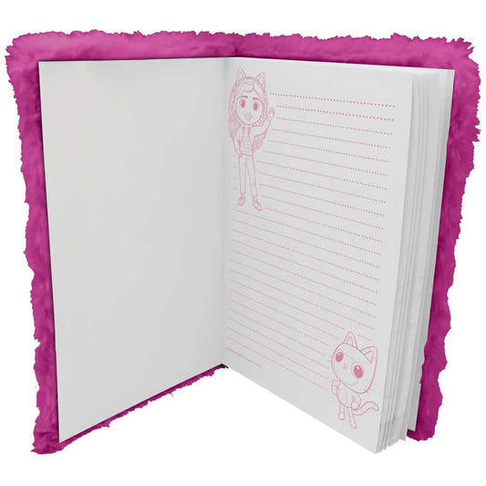 Cuaderno rosa de peluche de La Casa de Muñecas de Gabby - 2