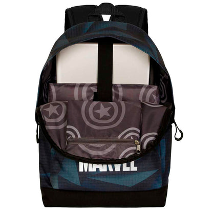 Mochila Marvel del Capitán América con escudo y bolsillo frontal - 3