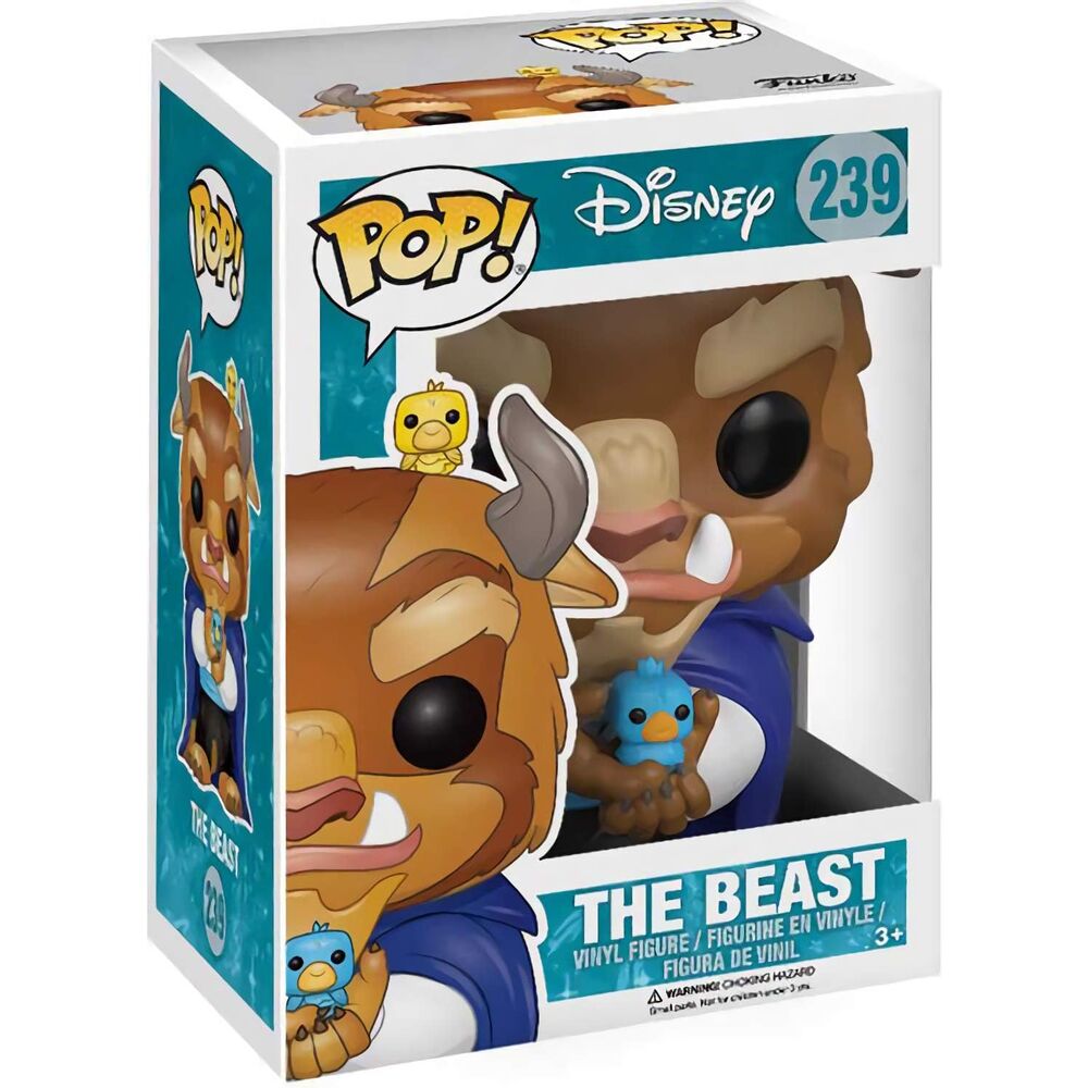 Figura Funko POP! Winter Beast de La Bella y la Bestia con dos pájaros - 3