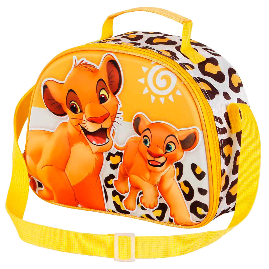 Bolsa portameriendas 3D de Simba y el pequeño Simba de El Rey León Disney - 3