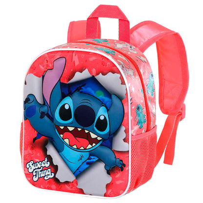 Mochila preescolar 3D de Stitch Disney en rojo y azul - 2