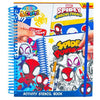 Libro de plantillas y actividades de Spider-Man Marvel con espiral