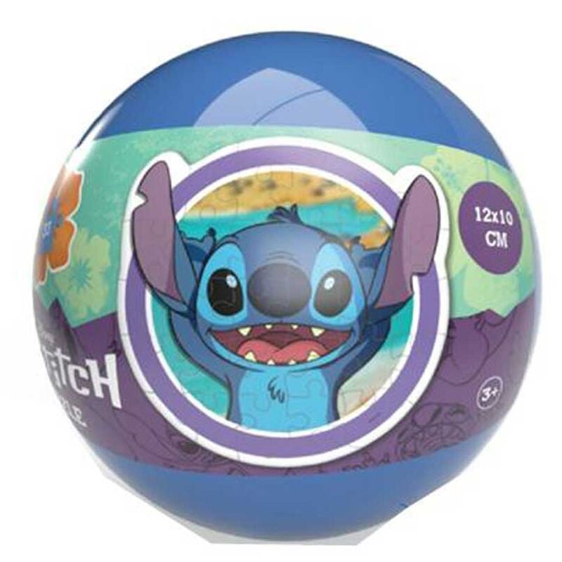 Bola sorpresa puzzle de Stitch Disney azul