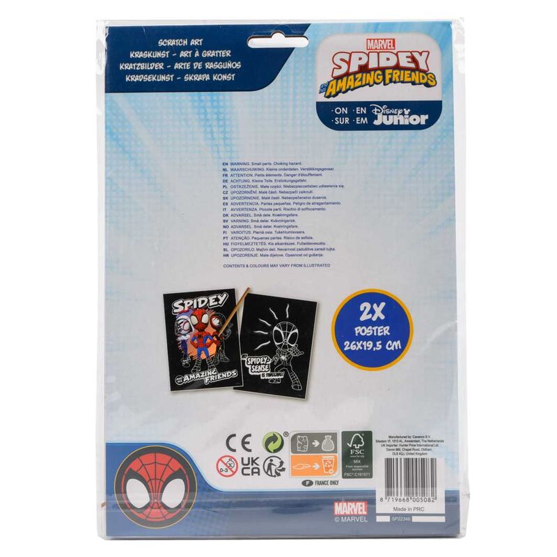 Set Scratch Art de Spidey y sus amigos Marvel con dos pósteres - 2