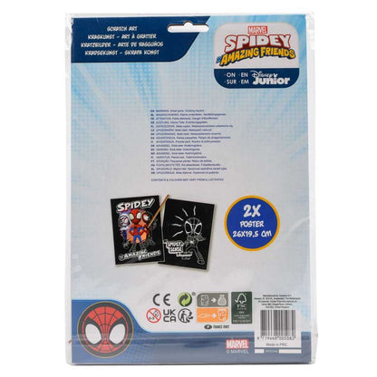 Set Scratch Art de Spidey y sus amigos Marvel con dos pósteres - 2