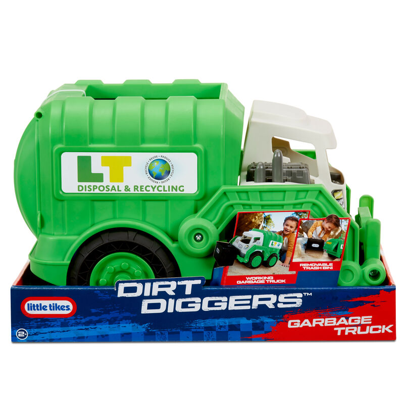 Camión de reciclaje de juguete Little Tikes verde - 2