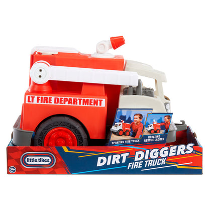 Camión de bomberos de juguete Little Tikes rojo y blanco con escalera - 2