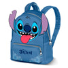Mochila azul Disney Stitch Tongue con bolsillo delantero