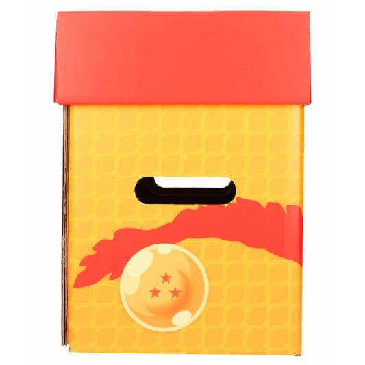 Caja plegable Dragon Ball amarilla y naranja con personajes - 3