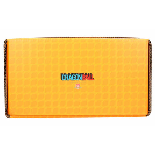 Caja plegable Dragon Ball amarilla y naranja con personajes - 4