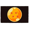 Felpudo Dragon Ball negro con esfera naranja de cuatro estrellas