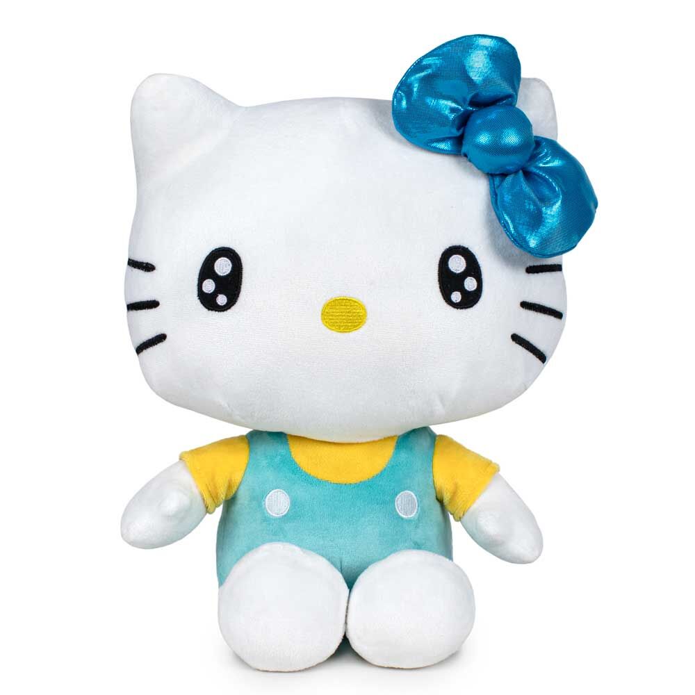 Peluche Hello Kitty 50th Anniversary con lazo azul