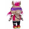 Peluche de Bebop de Tortugas Ninja Mutant Mayhem con cresta rosa y visor morado