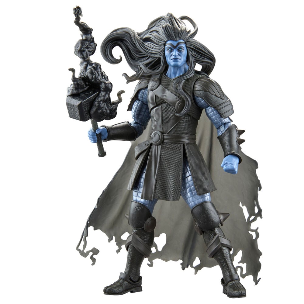 Figura articulada Black Winter Thor Marvel Legends de 15 cm con armadura oscura y martillo