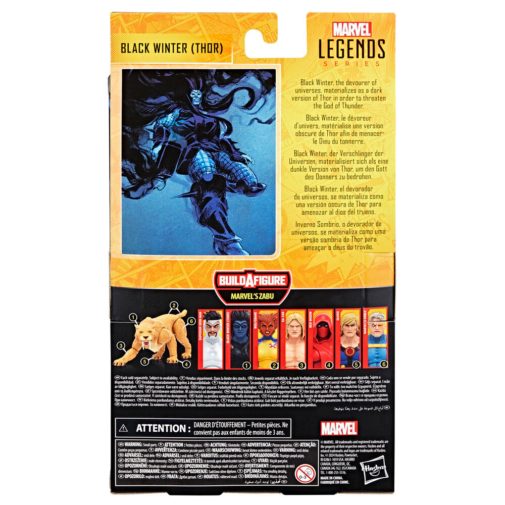 Figura articulada Black Winter Thor Marvel Legends de 15 cm con armadura oscura y martillo - 9