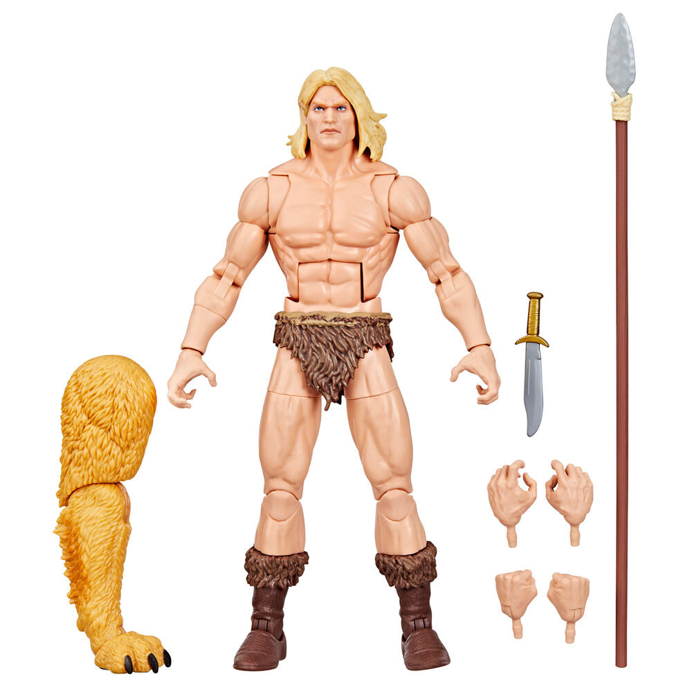 Figura articulada de Ka-Zar Marvel Legends con accesorios y pieza de Marvel's Zabu - 2