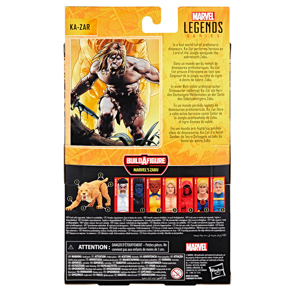 Figura articulada de Ka-Zar Marvel Legends con accesorios y pieza de Marvel's Zabu - 10