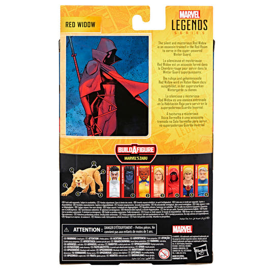 Figura articulada Red Widow Marvel Legends Series con accesorios y pieza Build-A-Figure - 8
