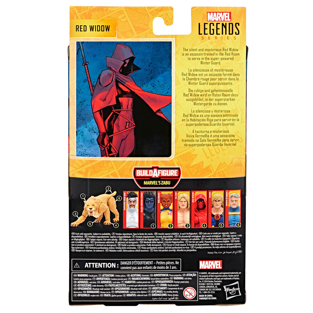 Figura articulada Red Widow Marvel Legends Series con accesorios y pieza Build-A-Figure - 8