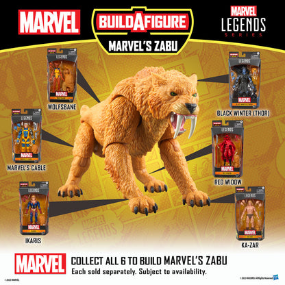 Figura articulada Red Widow Marvel Legends Series con accesorios y pieza Build-A-Figure - 12