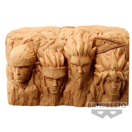 Figura Banpresto de Hokage Rock con cuatro rostros tallados