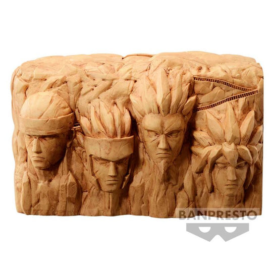Figura Banpresto de Hokage Rock con cuatro rostros tallados