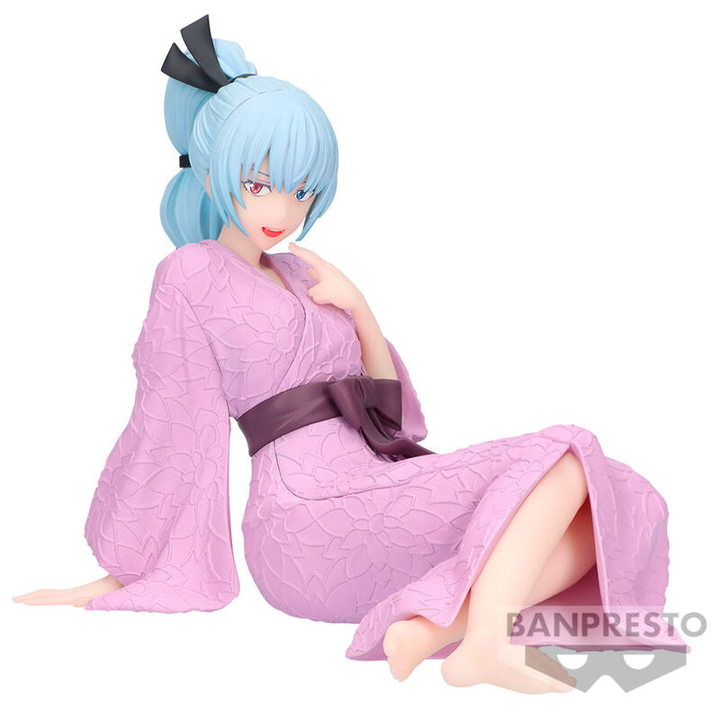 Figura Banpresto de Luminus Tempest con vestido rosa floral
