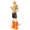 Figura de Sanji Egghead de One Piece con camisa floral naranja