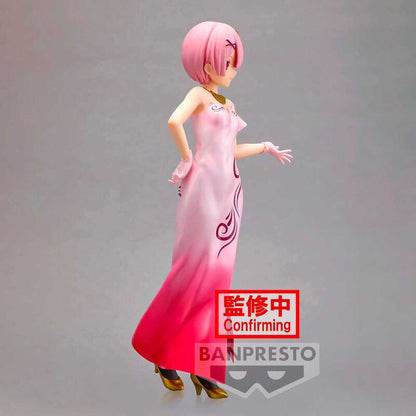 Figura de Ram de Re:Zero con vestido rosa y negro - 2