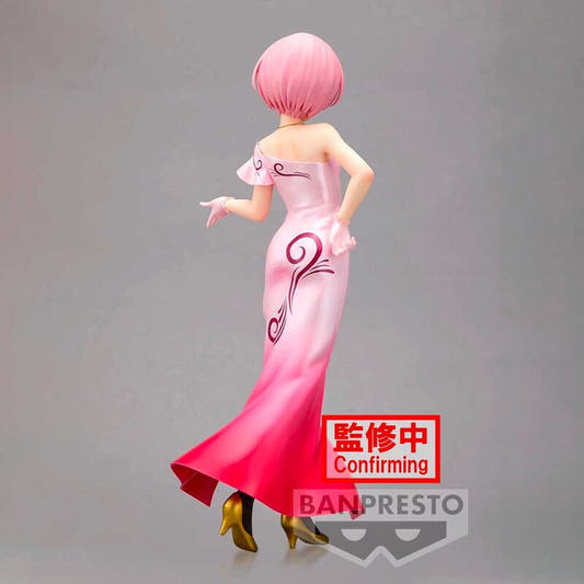 Figura de Ram de Re:Zero con vestido rosa y negro - 4