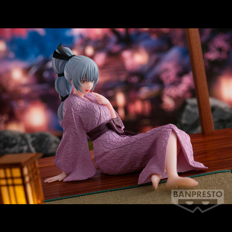 Figura Banpresto de Luminus Tempest con vestido rosa floral - 5