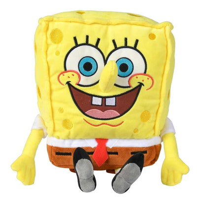 Peluche de Bob Esponja Bob de 35 cm con camisa blanca y corbata roja