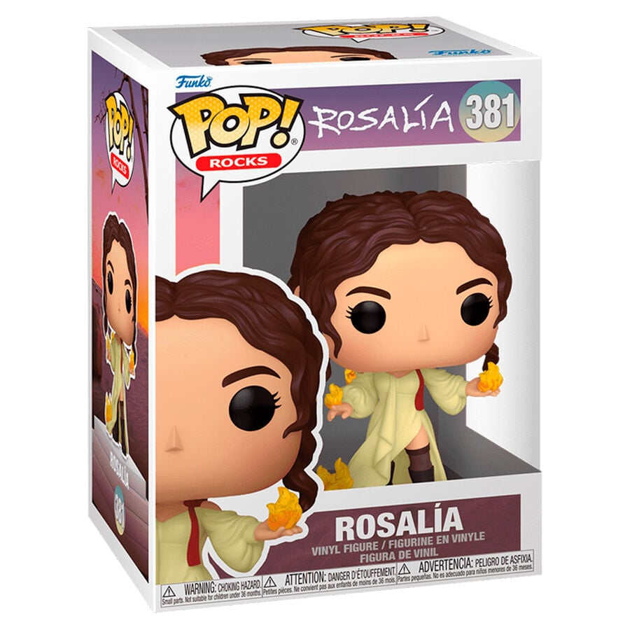 Figura Funko POP! de Rosalía con llamas en las manos - 2