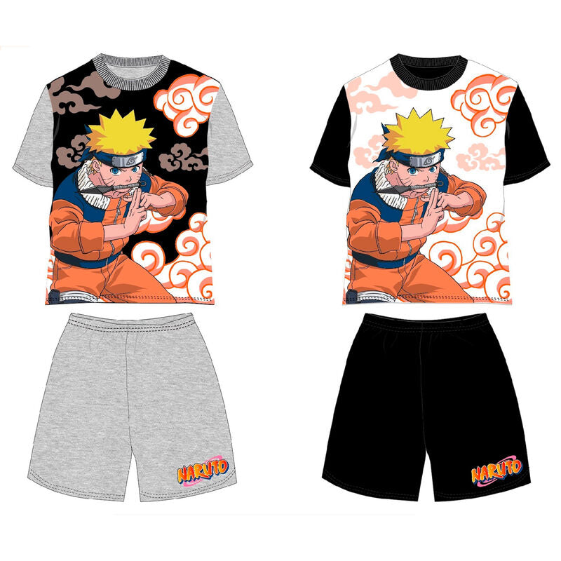 Conjunto infantil Naruto PIERROT con camiseta y pantalón corto