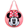 Bolsa de playa rosa de Minnie Disney con lazo de lunares