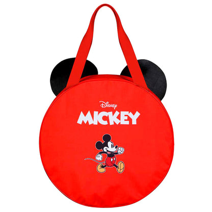Bolsa de playa roja con rostro de Mickey Disney y asas rojas - 4