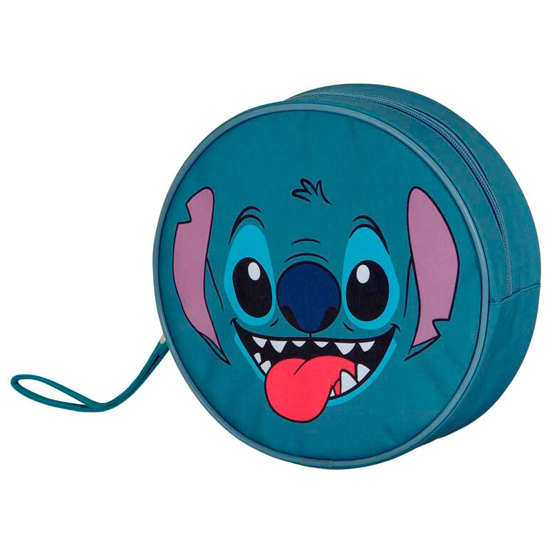 Neceser azul turquesa de Stitch Disney con asa lateral