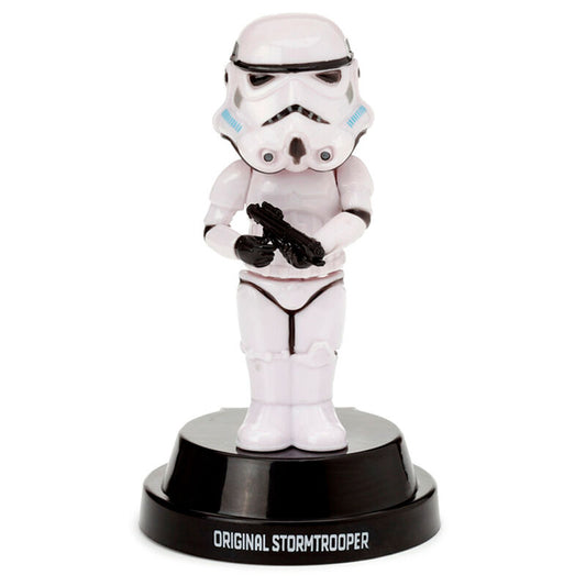 Muñeco solar Imperial Stormtrooper Star Wars sobre base negra - 3