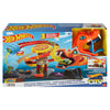 Pista Hot Wheels City Pizza Slam con cobra naranja y coche 1:64